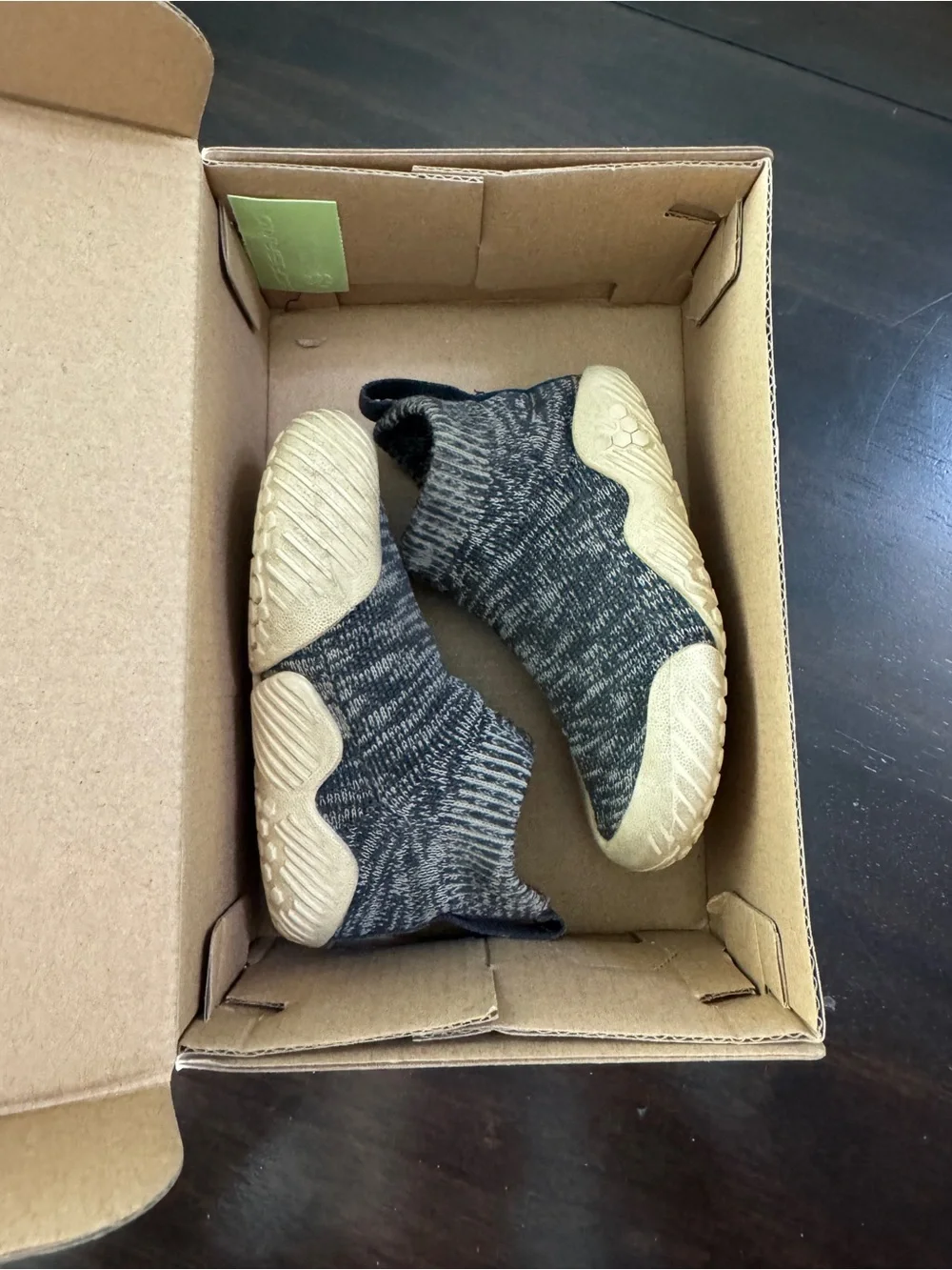 Vivobarefoot Pluma Knit Toddlers Slip On Sock Shoe 19